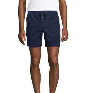NWT Lands' End Men 7" Comfort Knockabout Radiant Navy Deck Short S $60 DD814
